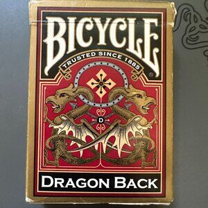 Bicycle Gold Dragon Back Edition Card Game Complete